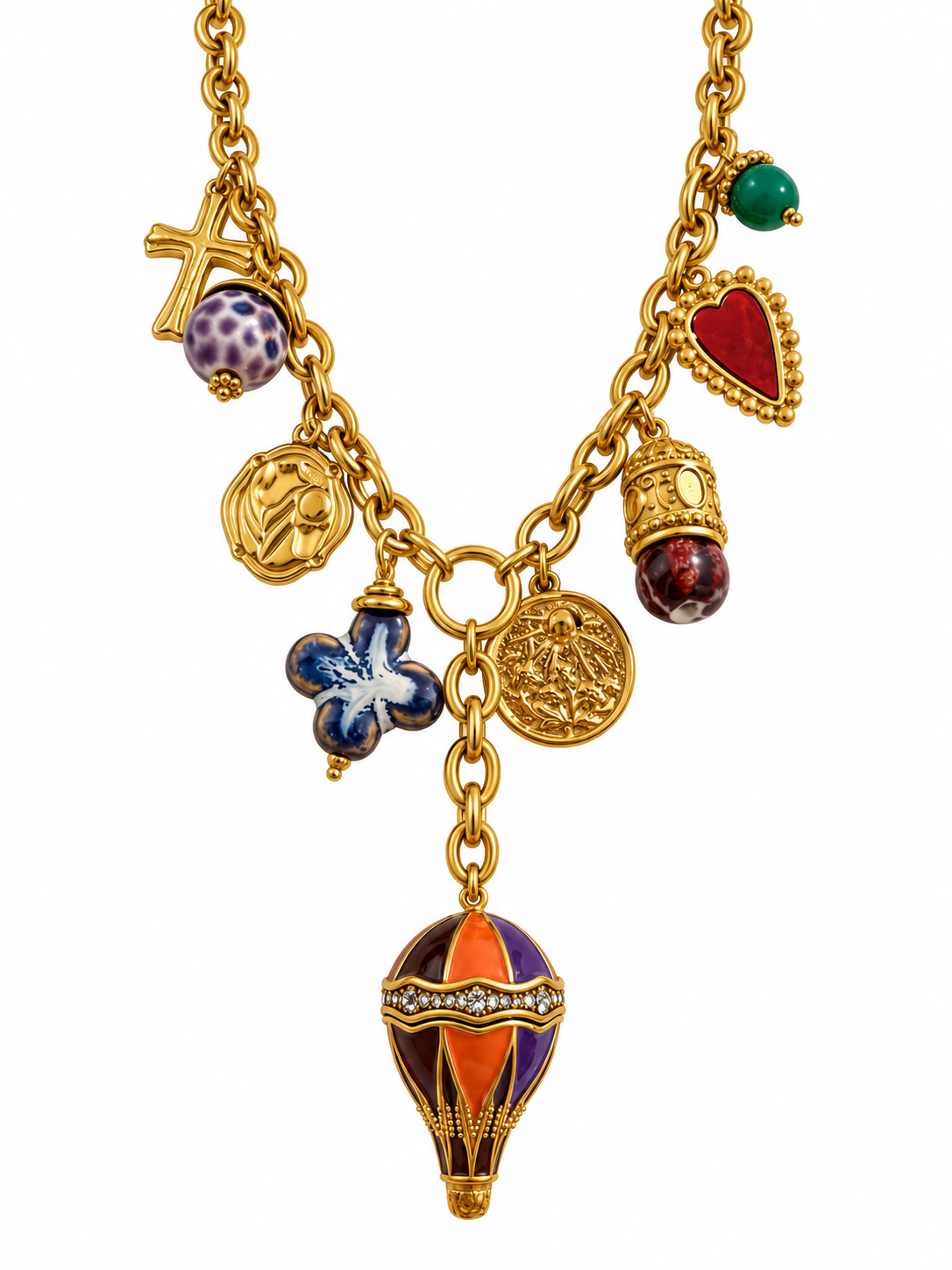 COLLANA MULTICHARMS MONGOLFIERA