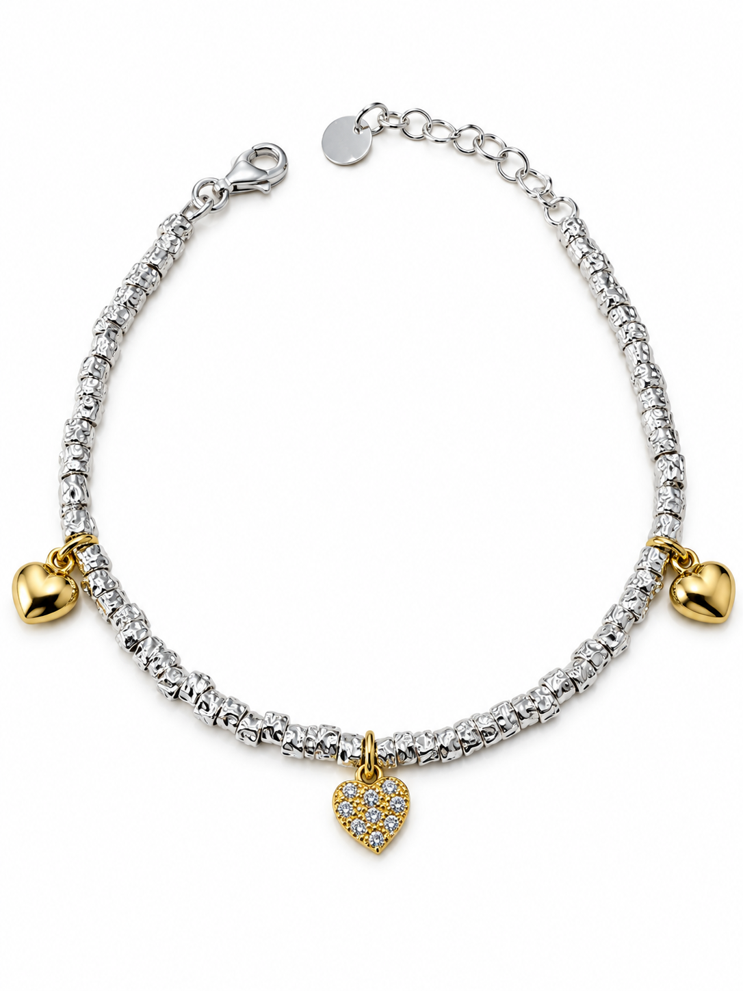 BRACCIALE GRANELLI CUORI