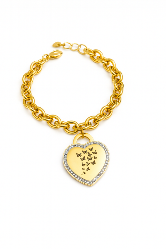 BRACCIALE CUORE ZIRCONI