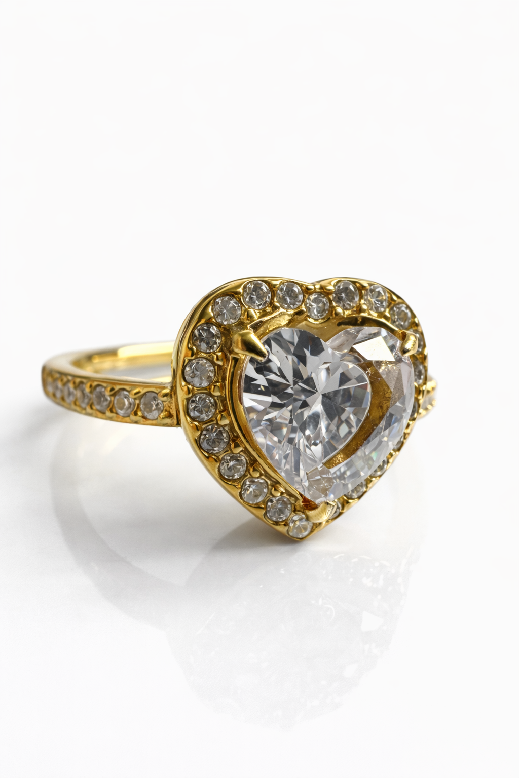 ANELLO SOLITARIO PAVE'