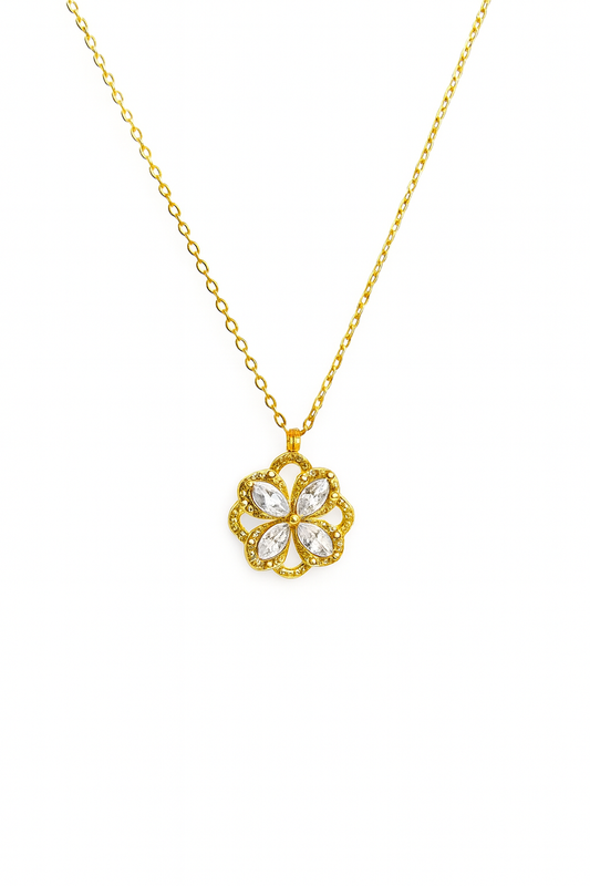 FLOWER WHEEL NECKLACE