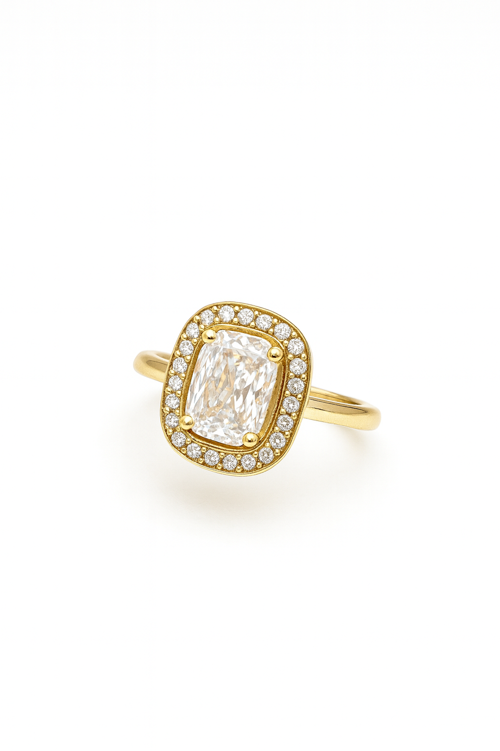 ANELLO SOLITARIO PAVE'