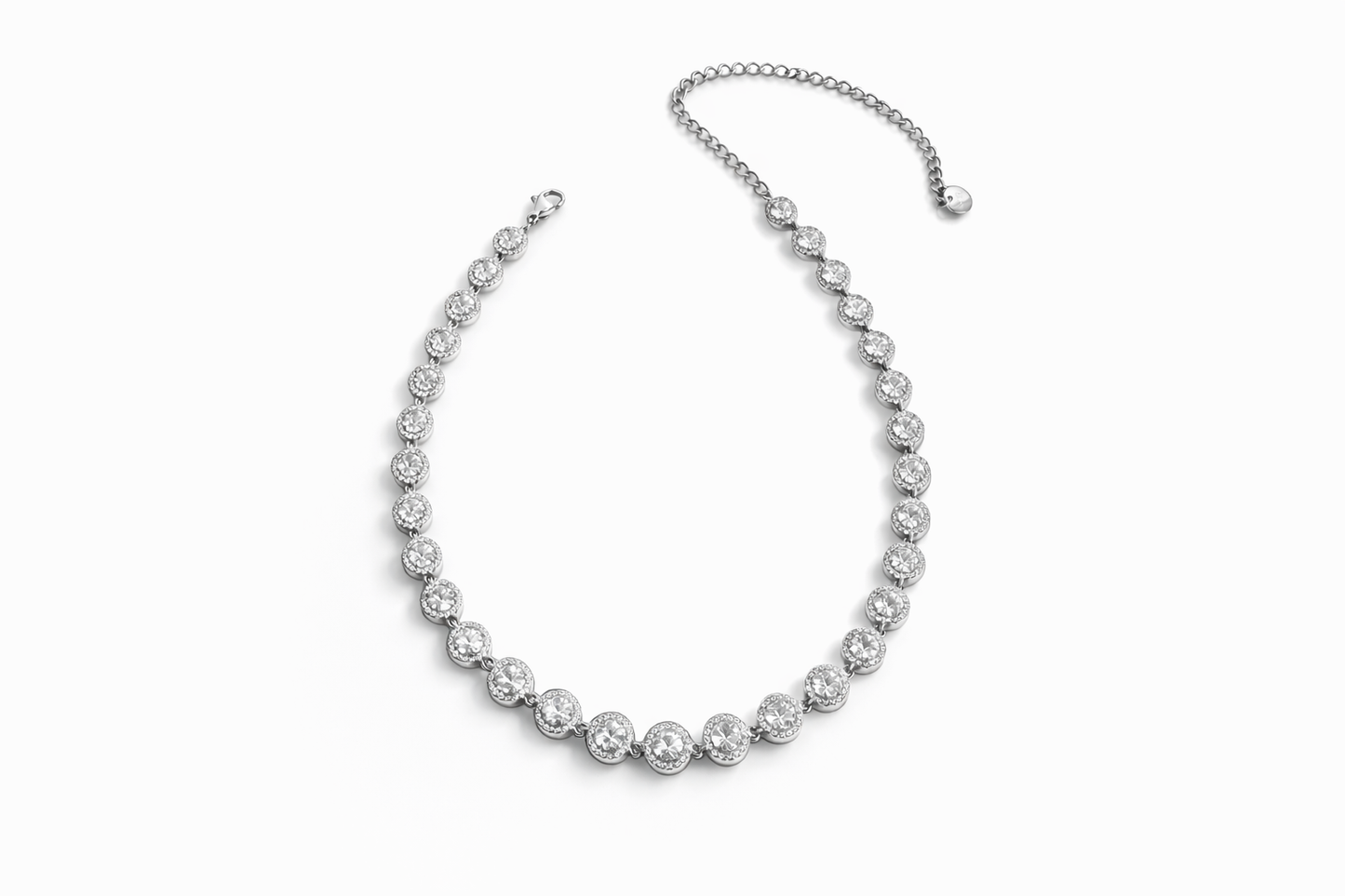 COLLANA TENNIS ZIRCONI TONDO