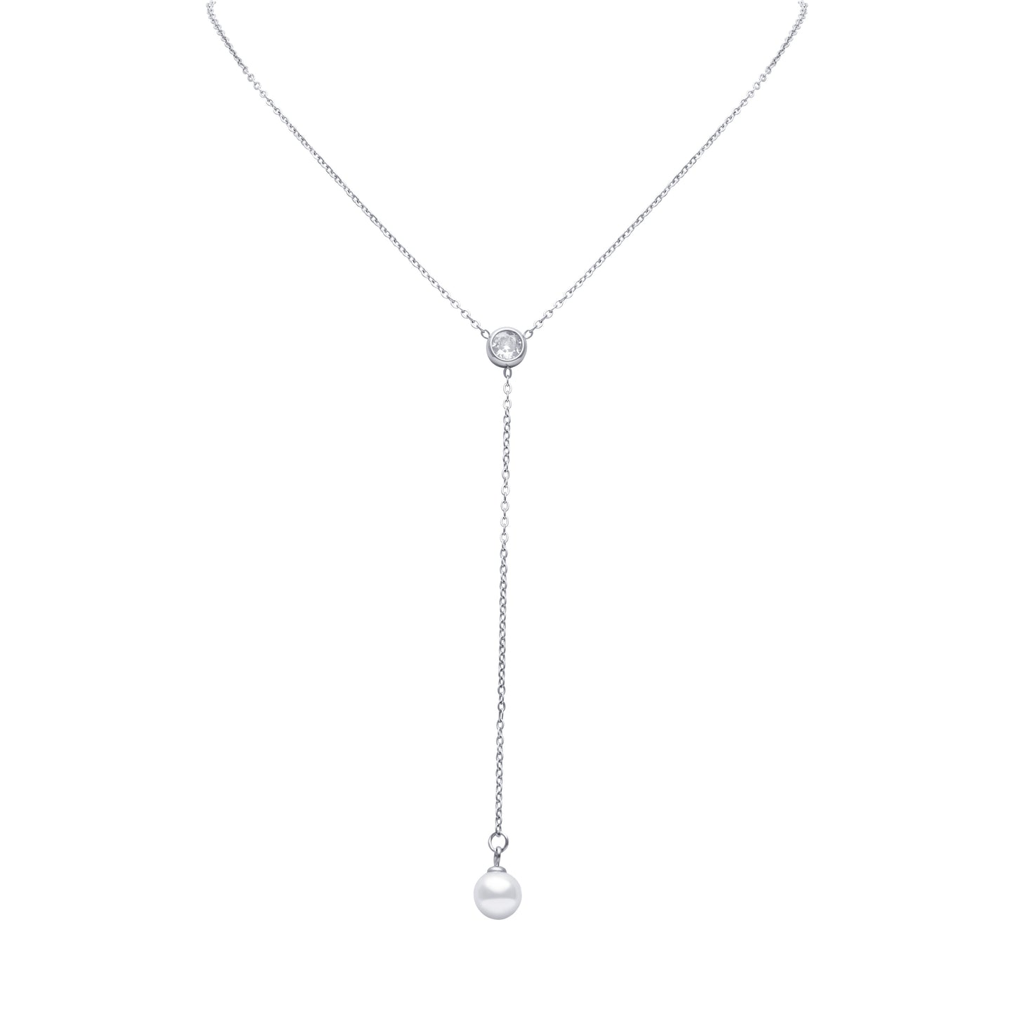 COLLANA PERLA CRAVATTINO