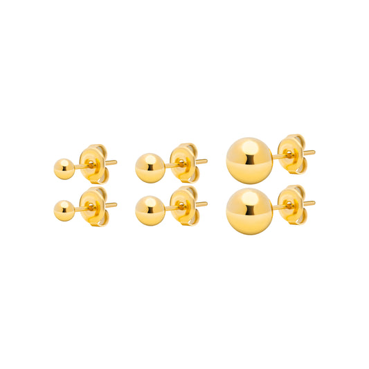 SET OF EARRINGS WITH SPHERES