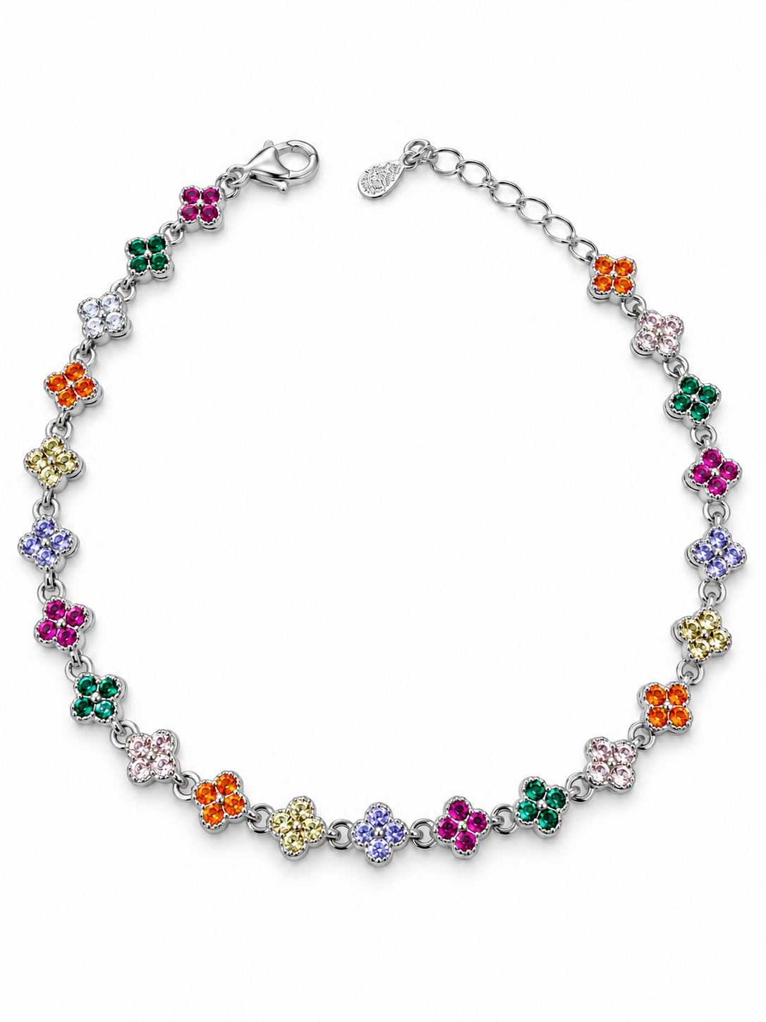 BRACCIALE TENNIS FIORI COLOR