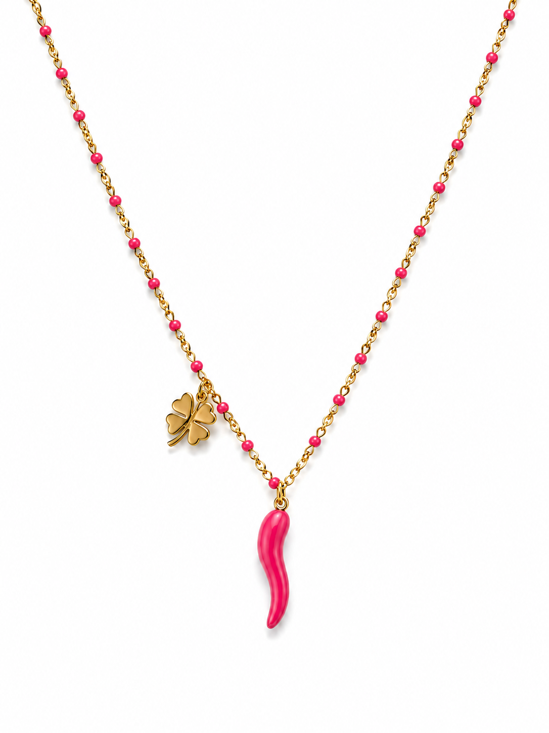 COLLANA CORNETTO PORTAFORTUNA