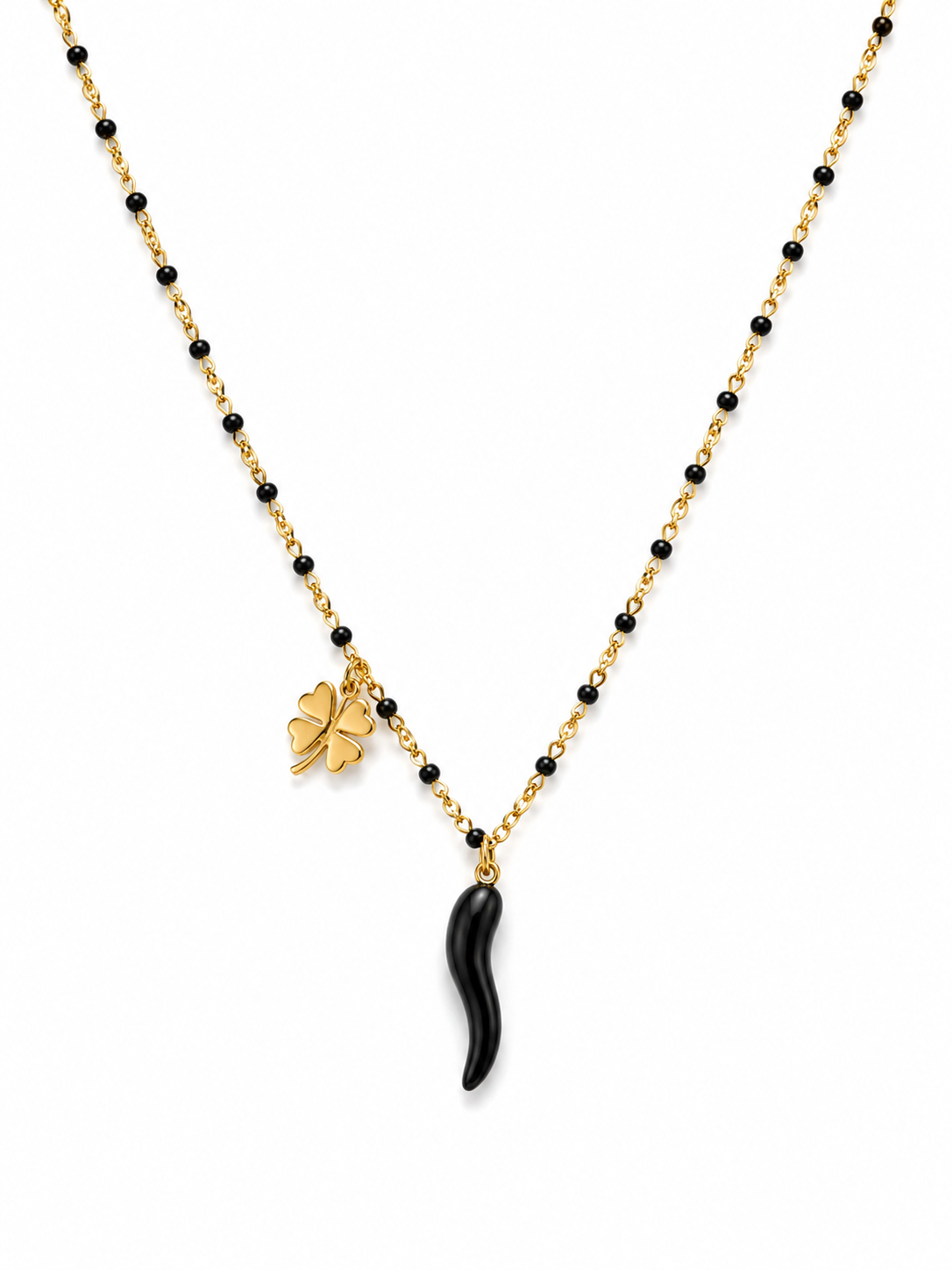 COLLANA CORNETTO PORTAFORTUNA