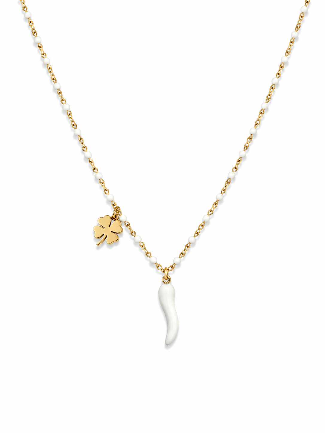 COLLANA CORNETTO PORTAFORTUNA
