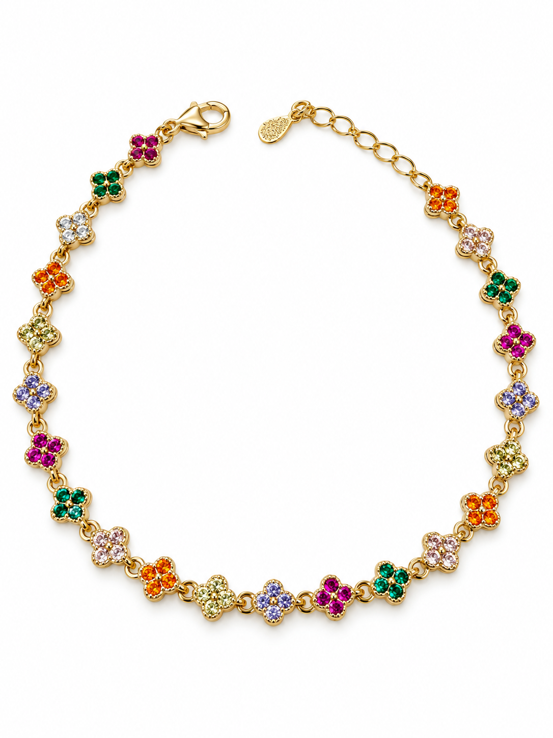 BRACCIALE TENNIS FIORI COLOR