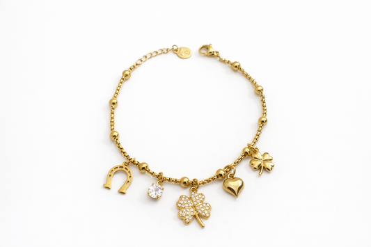 BRACCIALE CHARMS QUADRIFOGLIO