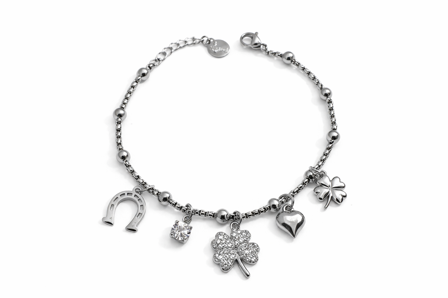BRACCIALE CHARMS QUADRIFOGLIO