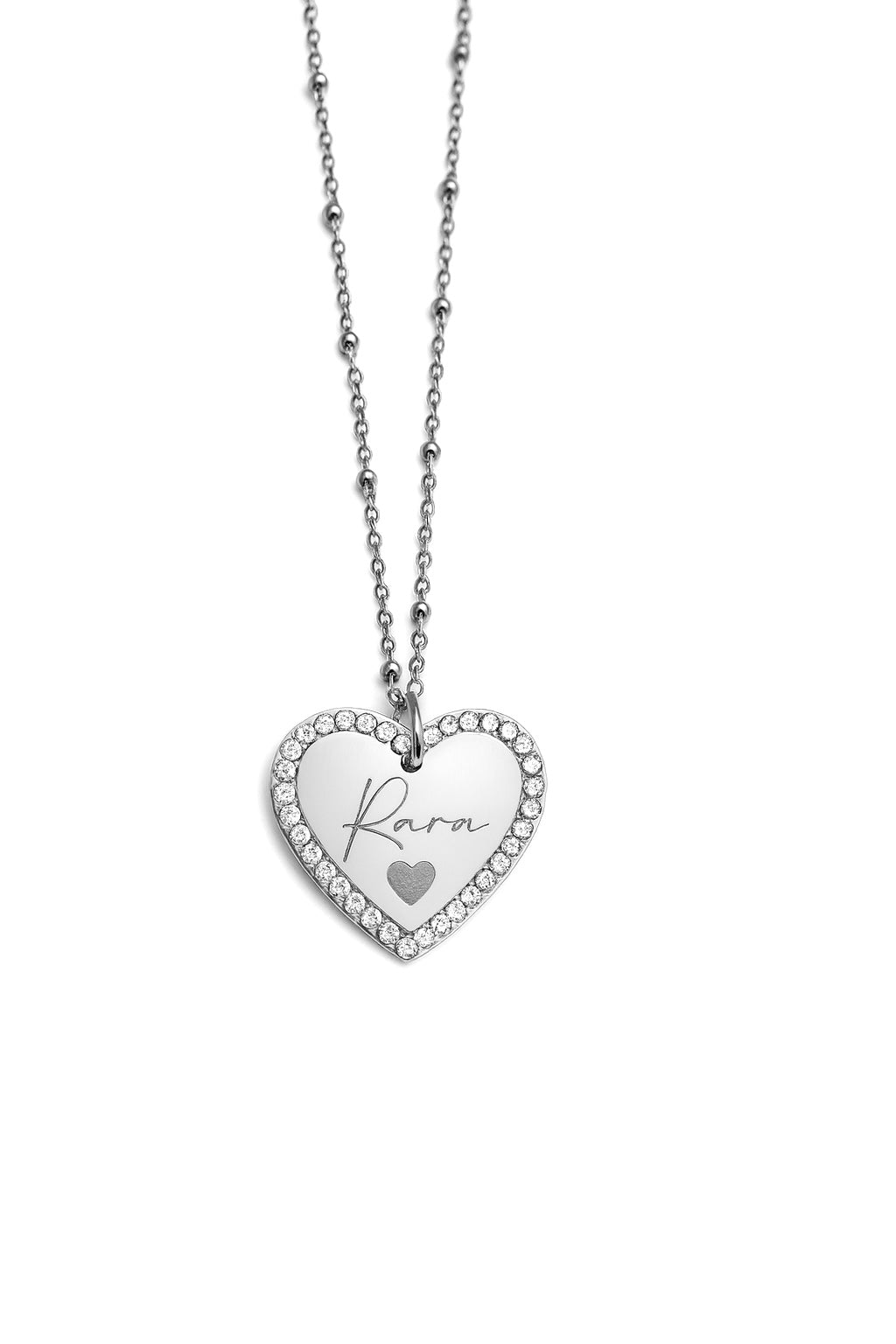 COLLANA CUORE PAVE'