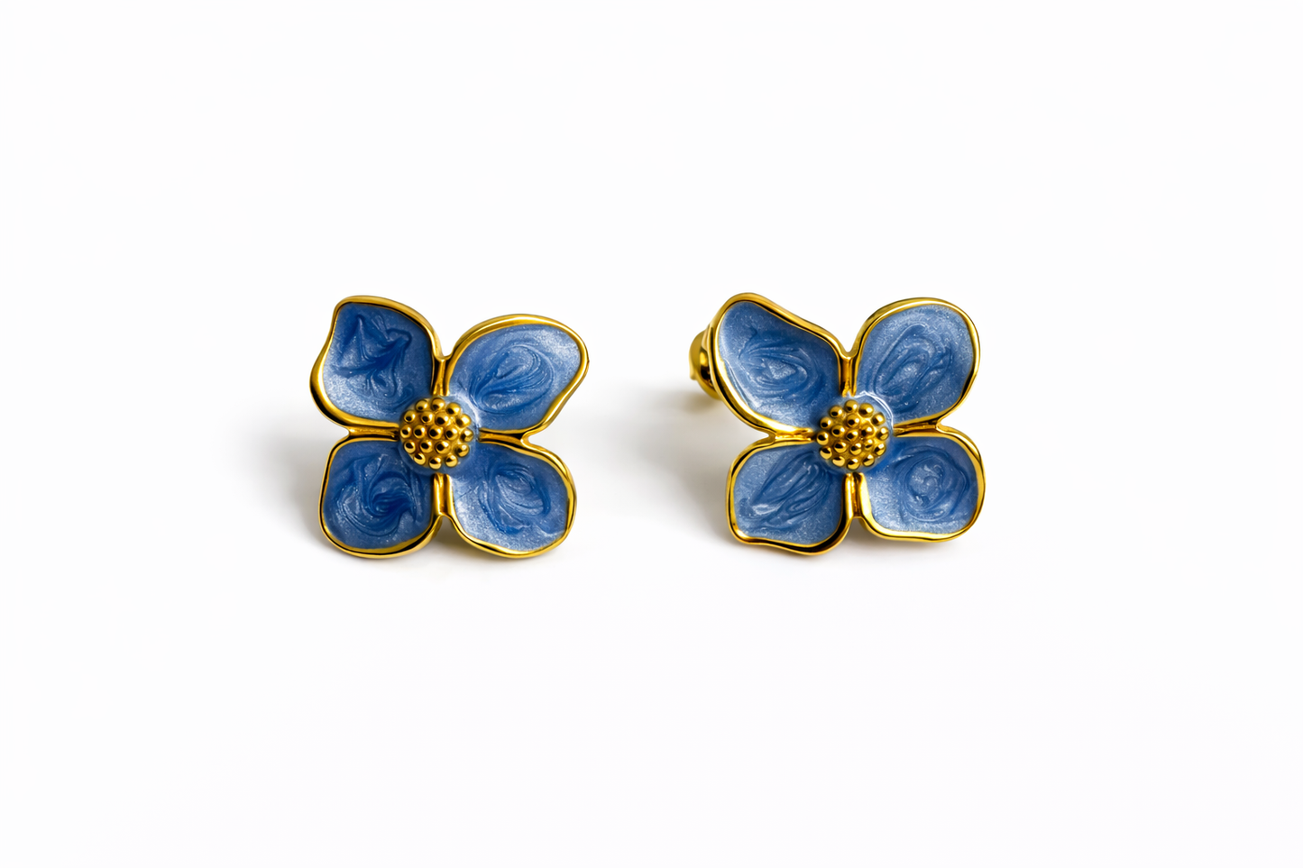 ORECCHINI FIORE SMALTO