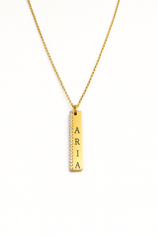 COLLANA BARRA ZIRCONI