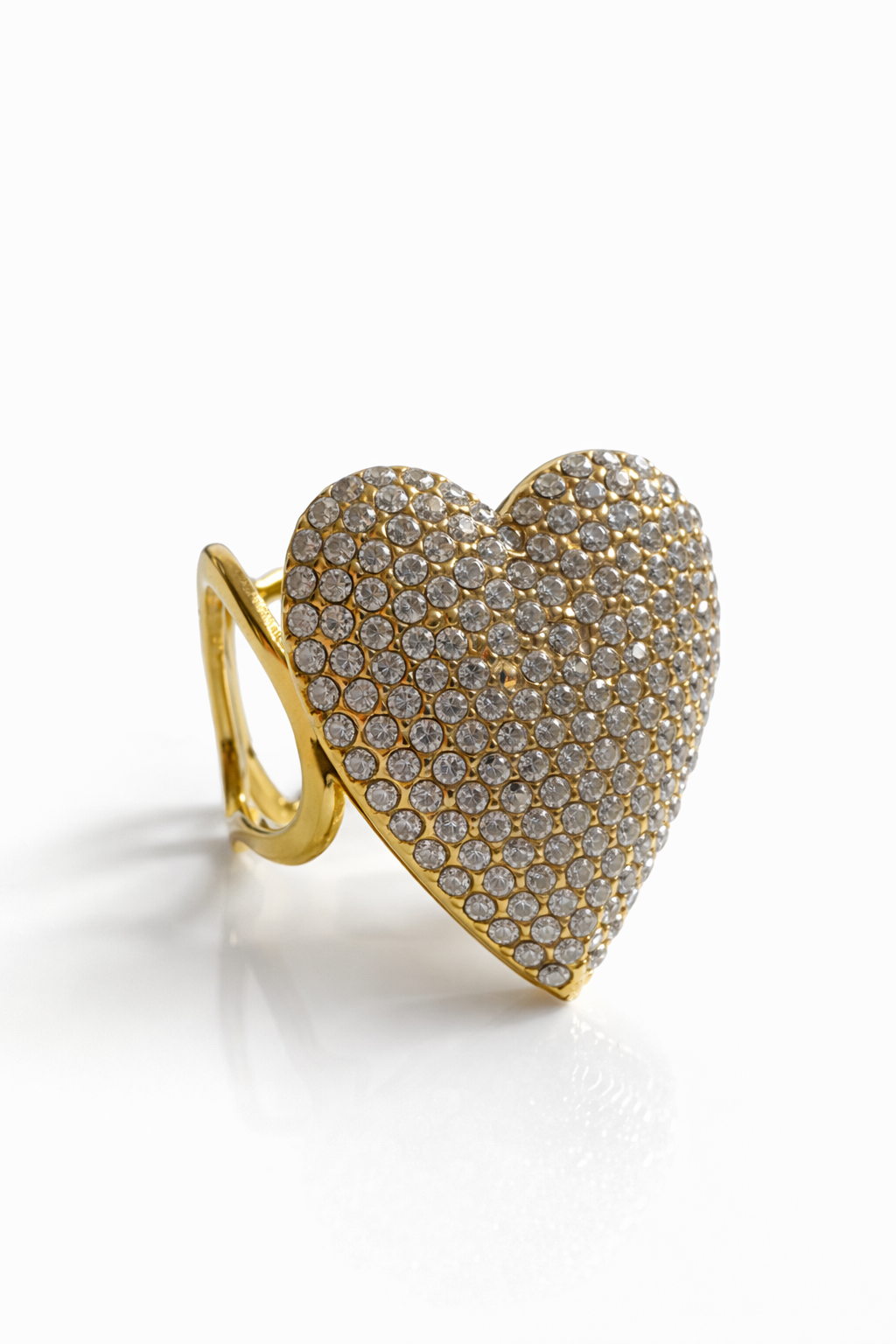 ANELLO CUORE PAVE'
