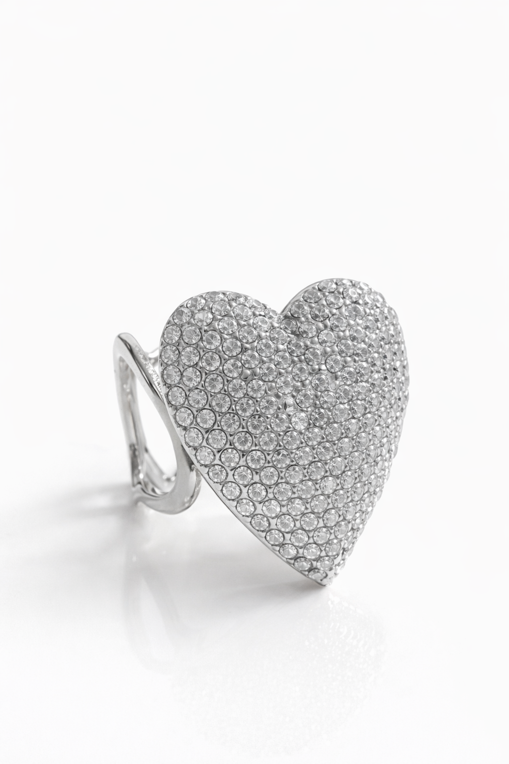 ANELLO CUORE PAVE'