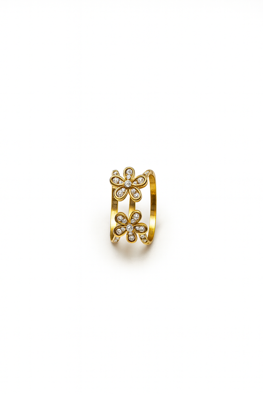 ANELLO DOPPIO FIORE