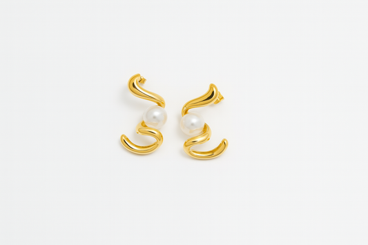 ORECCHINI FLUID PERLA