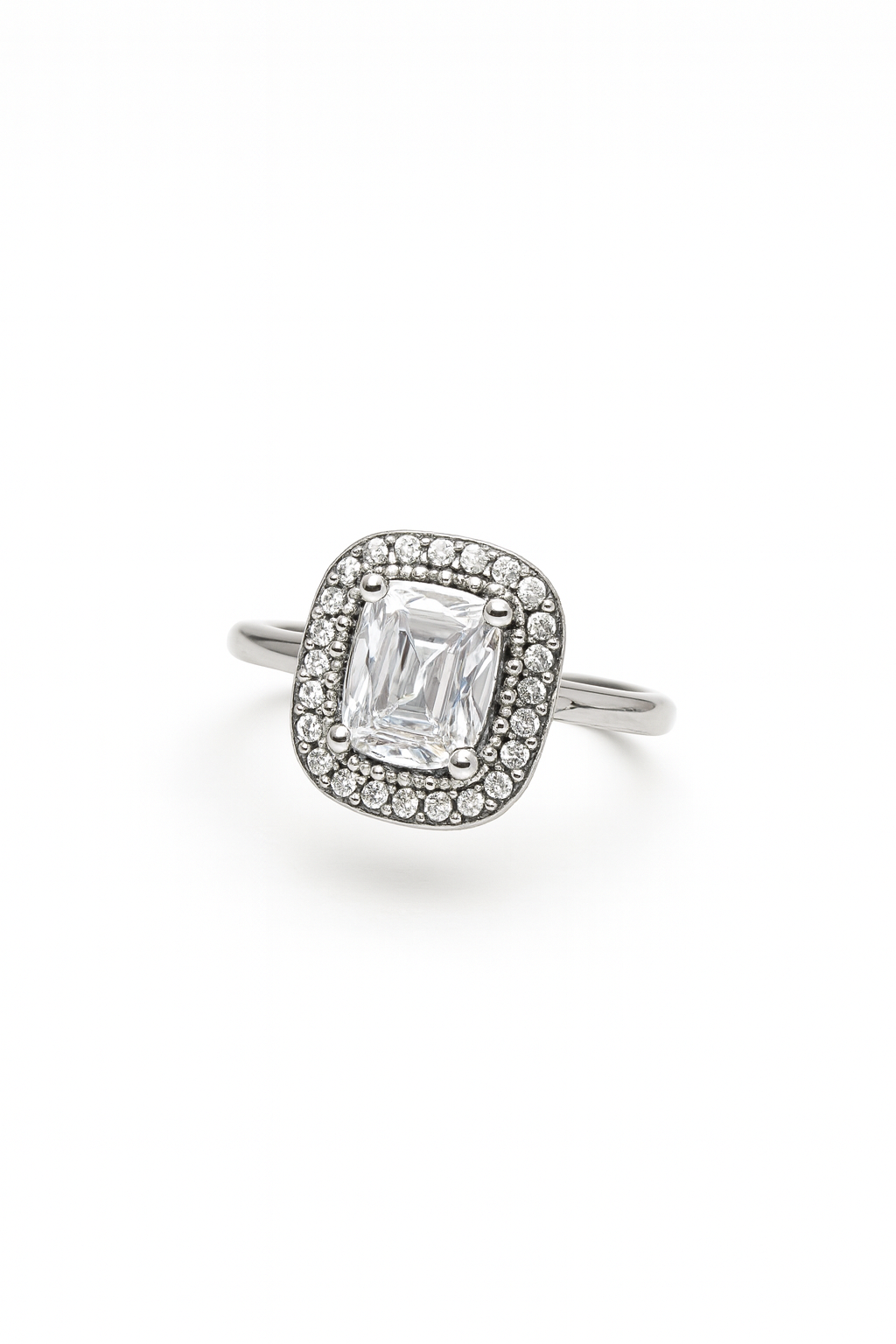 ANELLO SOLITARIO PAVE'