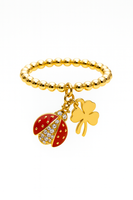 ANELLO CHARMS COCCINELLA