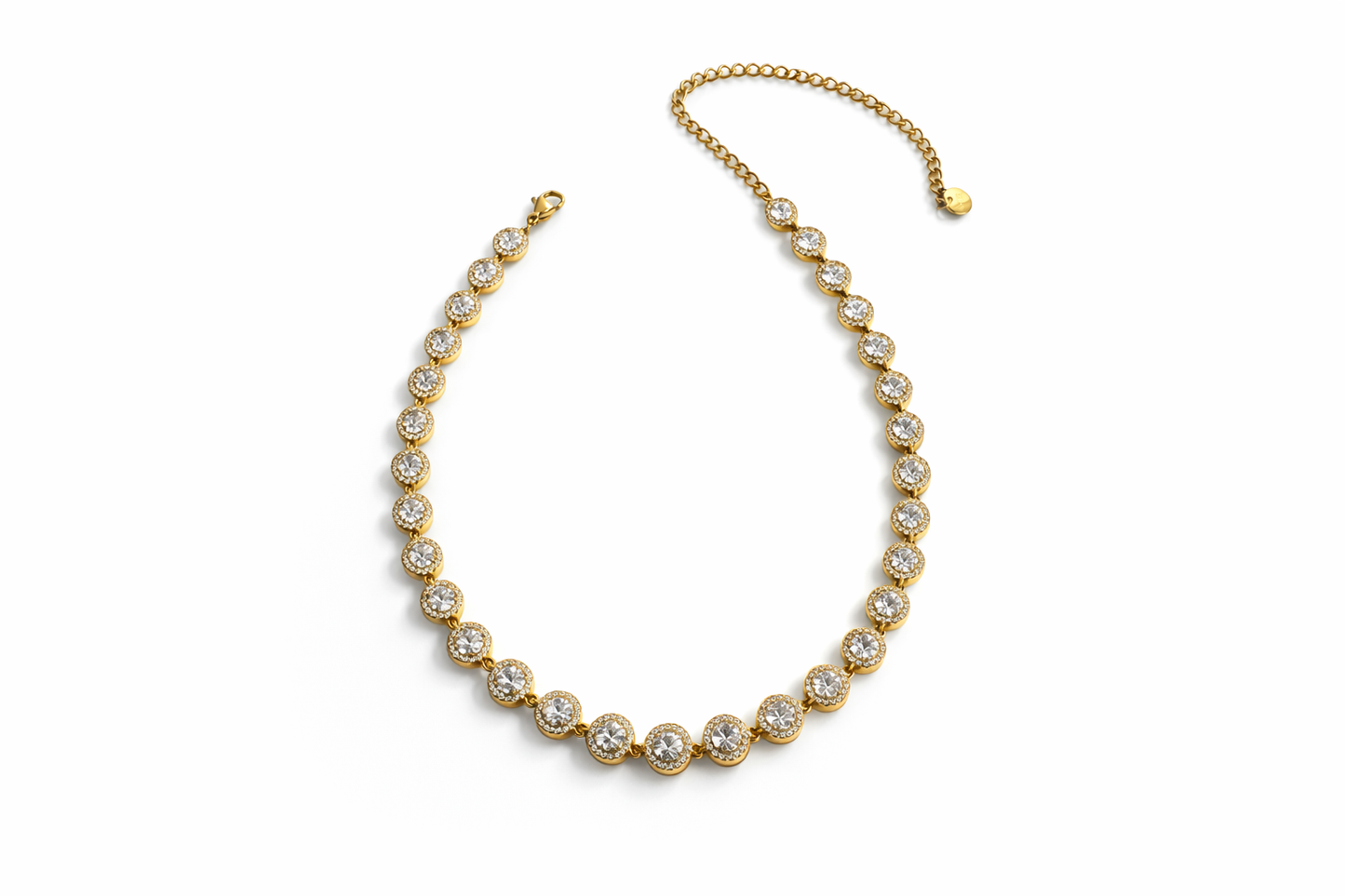 COLLANA TENNIS ZIRCONI TONDO