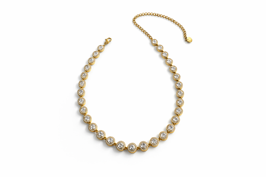 COLLANA TENNIS ZIRCONI TONDO