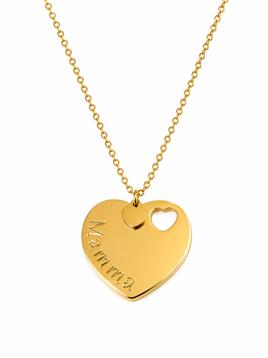 COLLANA MAMMA CUORICINO