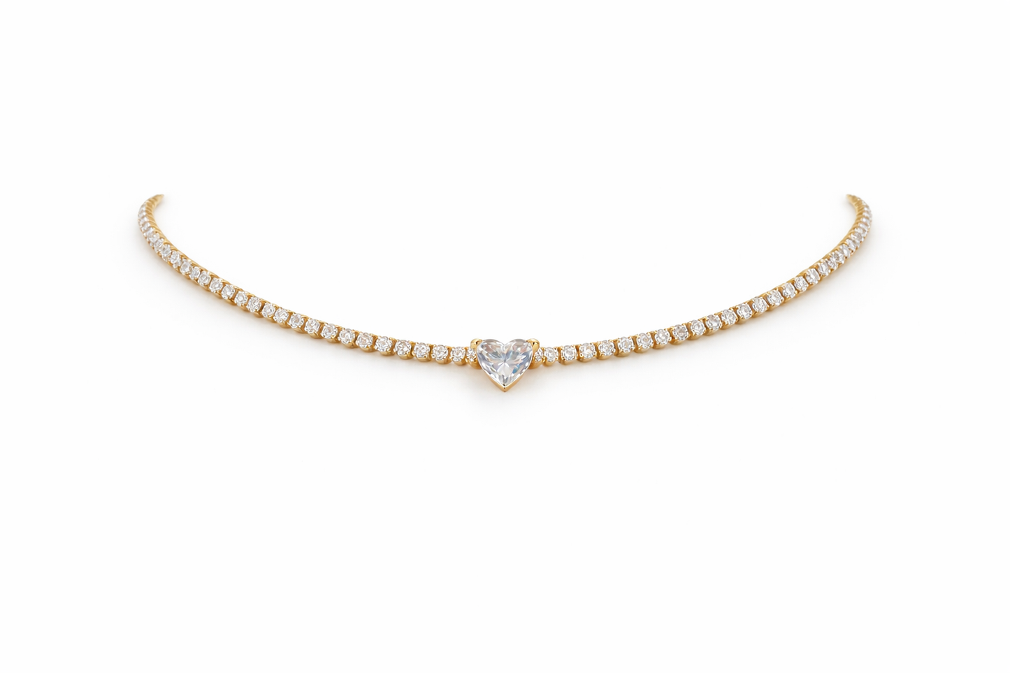 COLLANA TENNIS CUORICINO