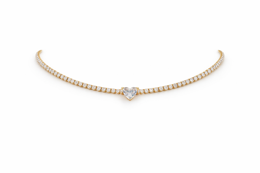 COLLANA TENNIS CUORICINO