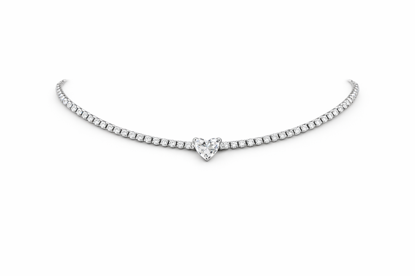 COLLANA TENNIS CUORICINO