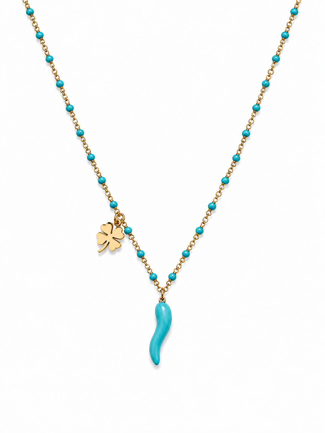 COLLANA CORNETTO PORTAFORTUNA
