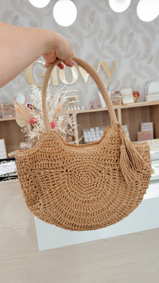 BORSA RAFFIA SPALLA