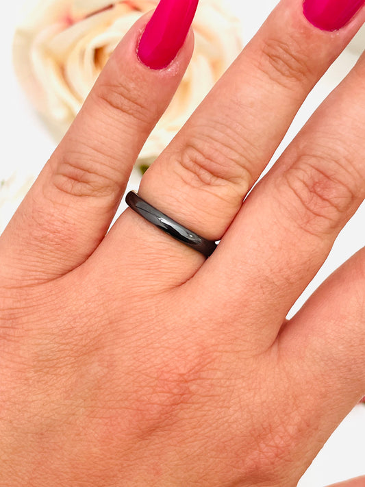 BLACK FAITH RING