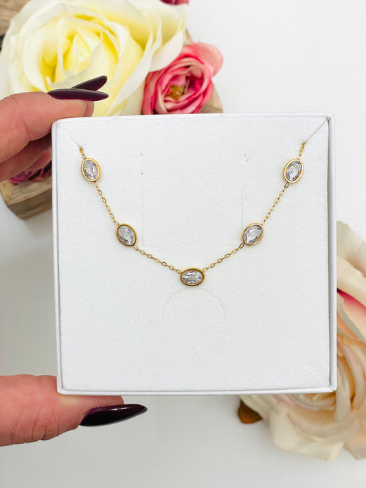 OVAL CHOKER NECKLACE