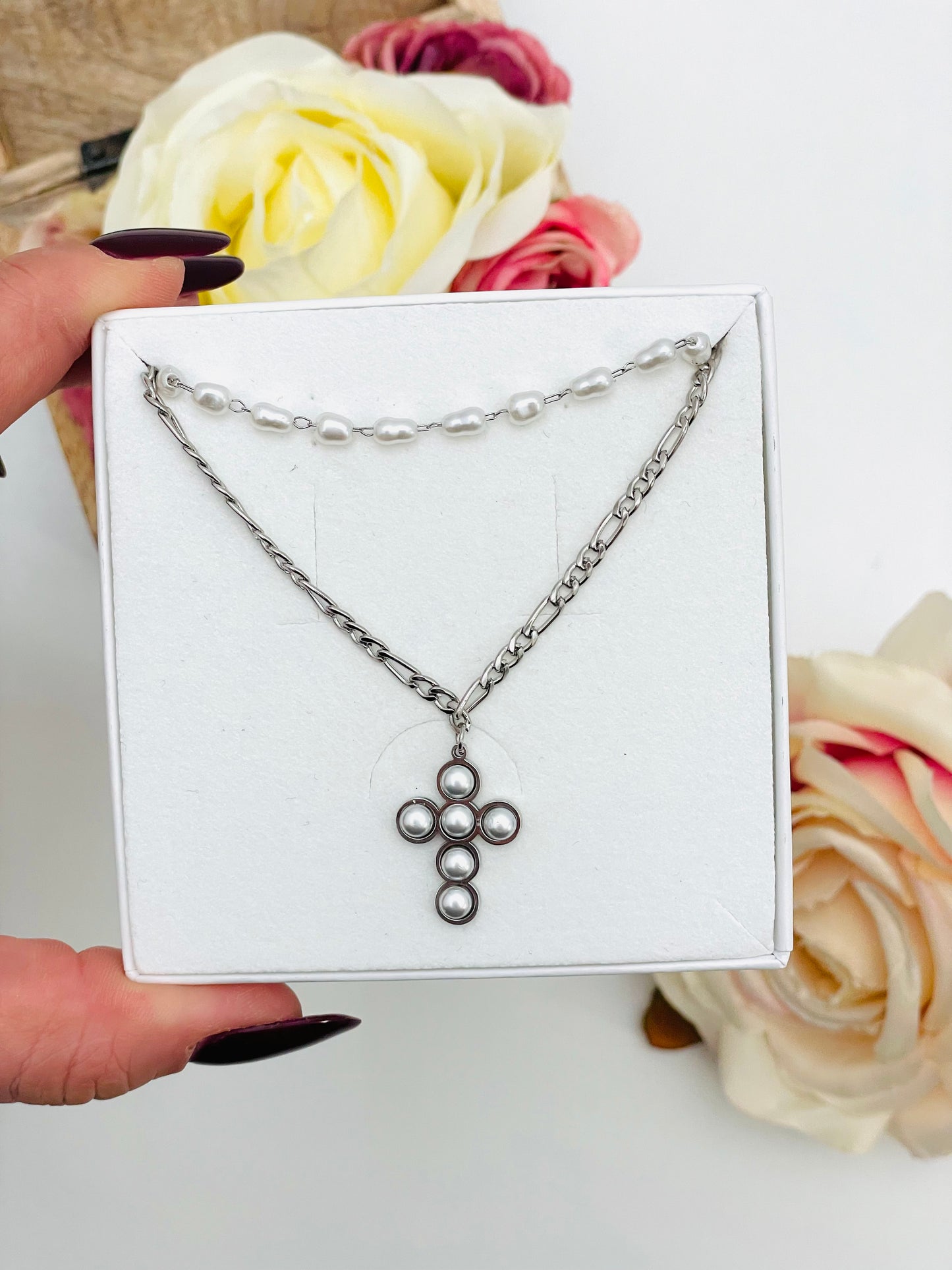 COLLANA DOUBLE CROSS