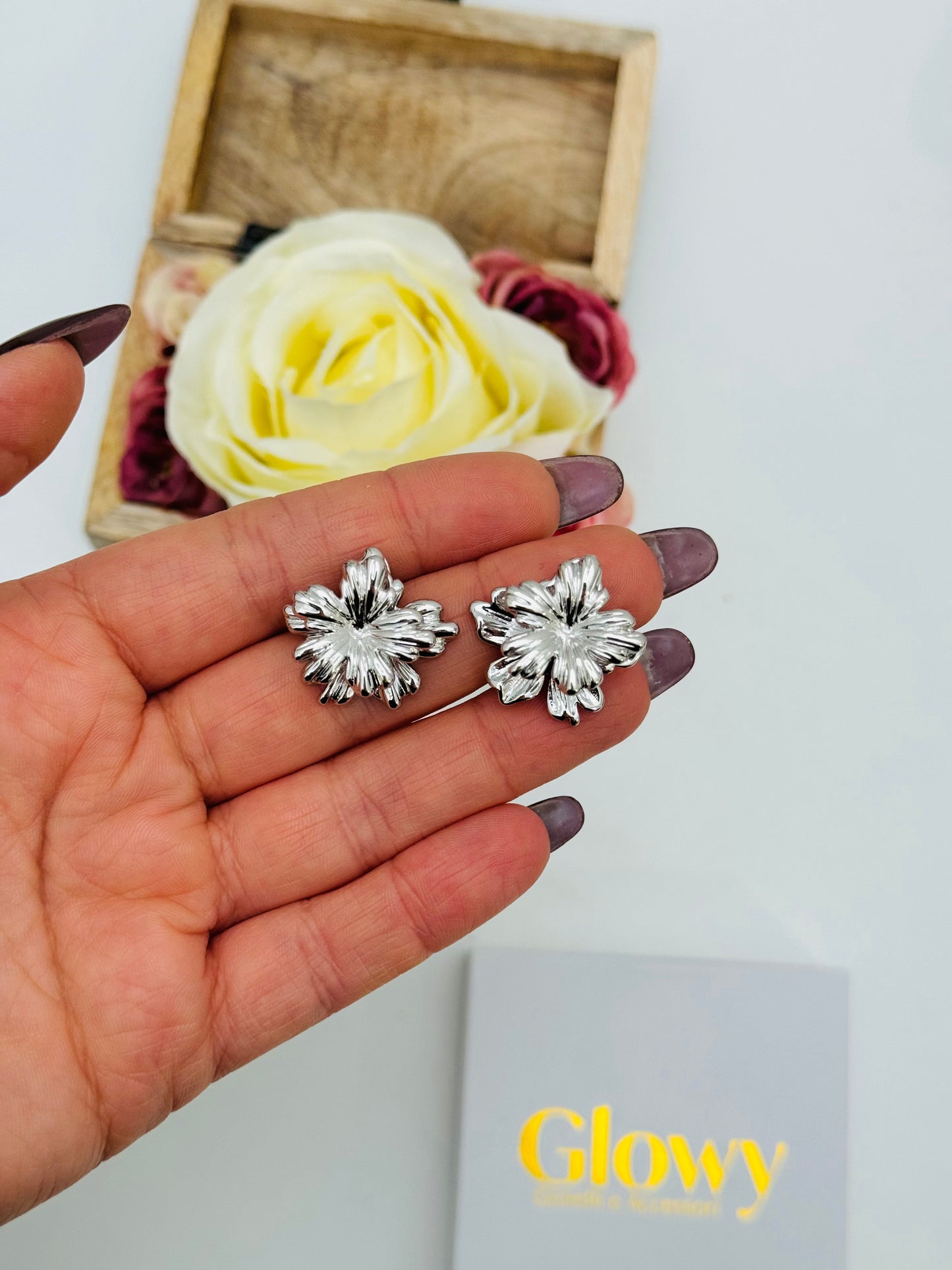 DOUBLE FLOWER EARRINGS