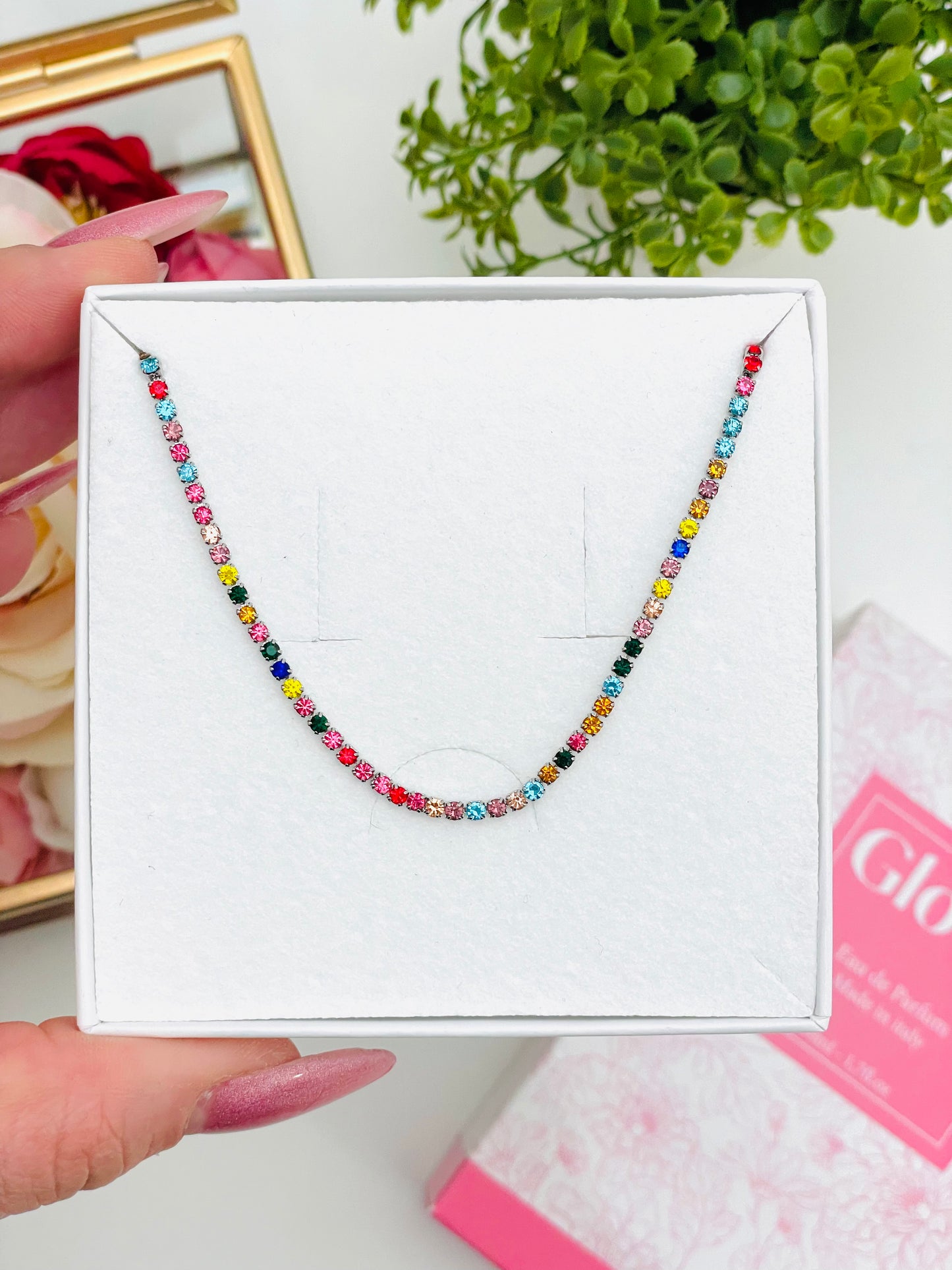 MULTICOLOR TENNIS NECKLACE