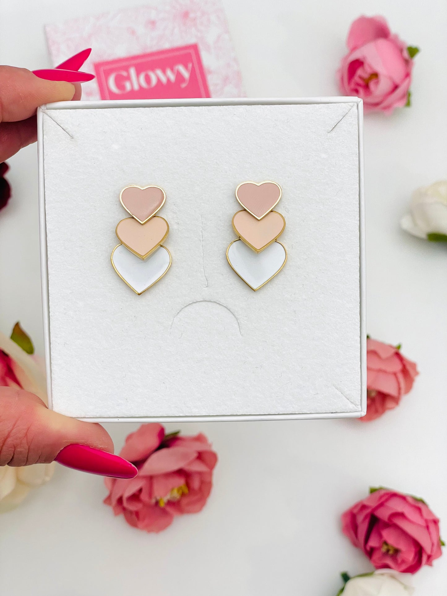 THREE HEARTS EARRINGS