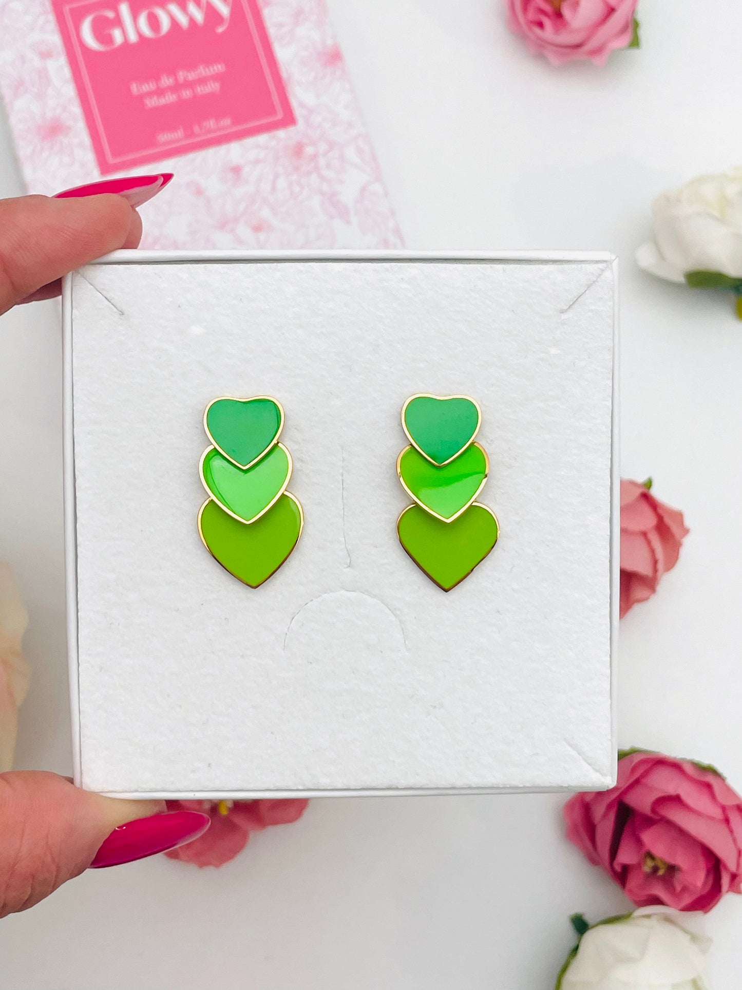 THREE HEARTS EARRINGS