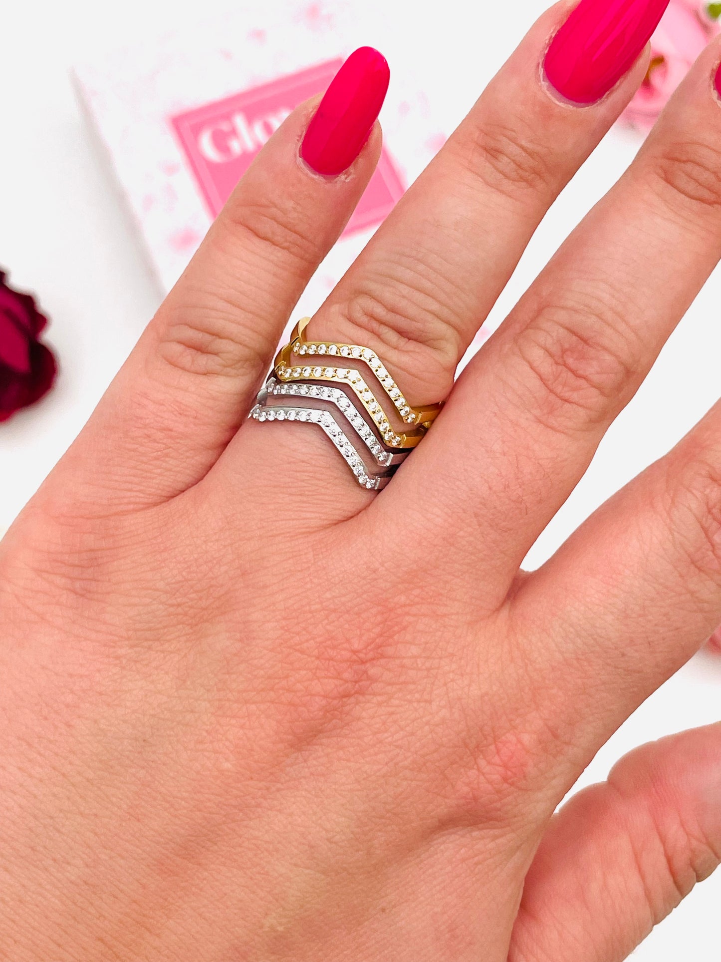 DOUBLE ZIGZAG RING