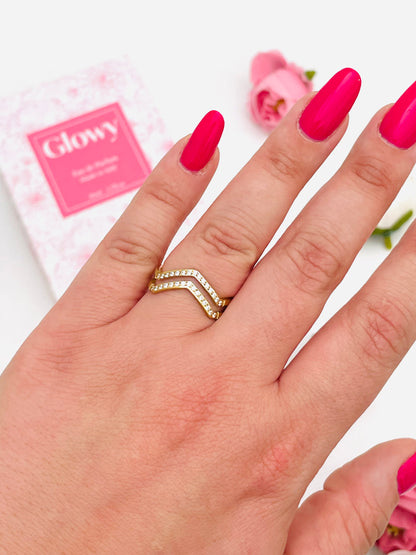 DOUBLE ZIGZAG RING