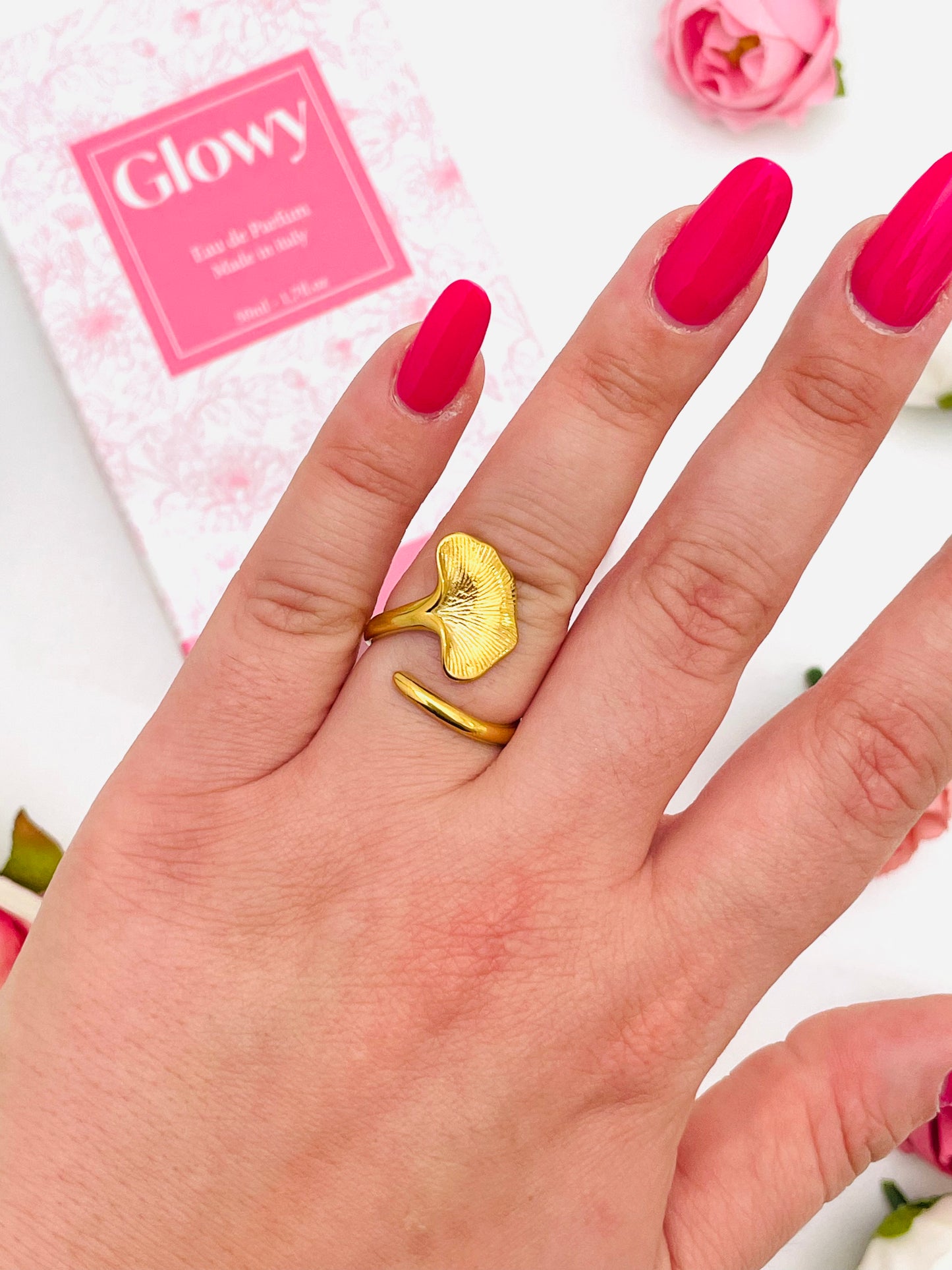 GINGKO LEAF RING