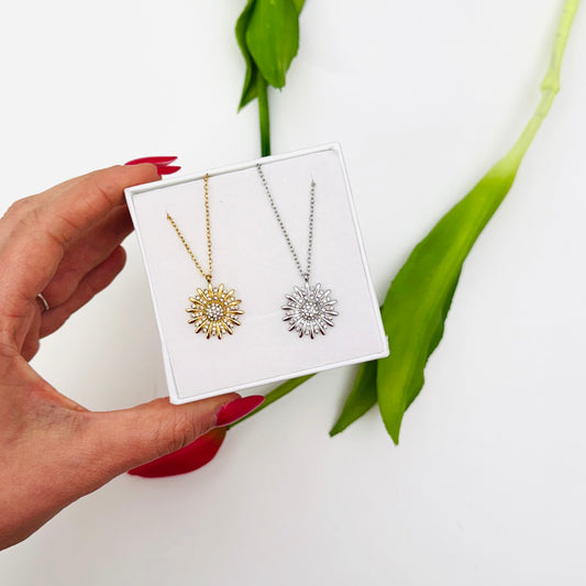 COLLANA FIORE ZIRCONATO