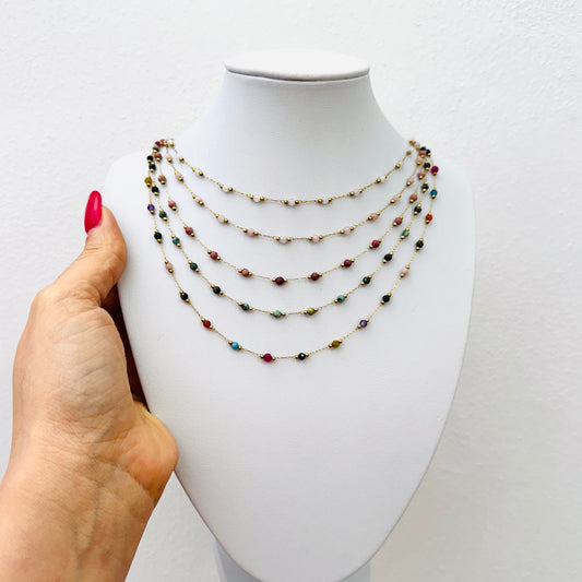 COLLANA PIETRE COLORATE