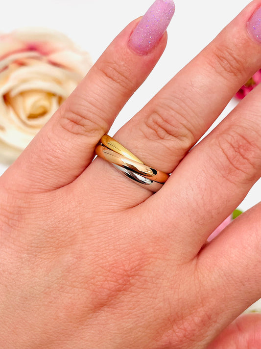 TRICOLOR TRIS RING