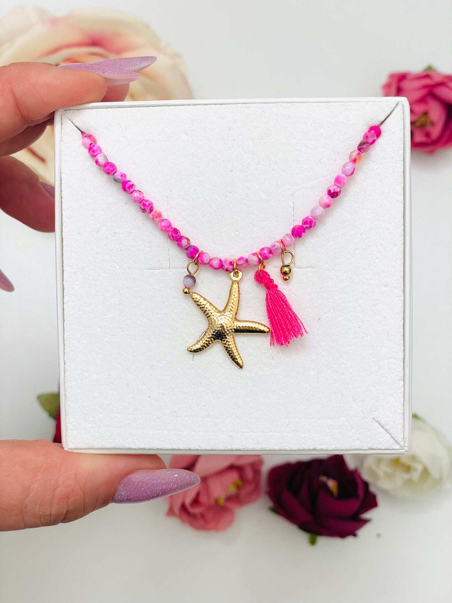 STARFISH TASSEL NECKLACE