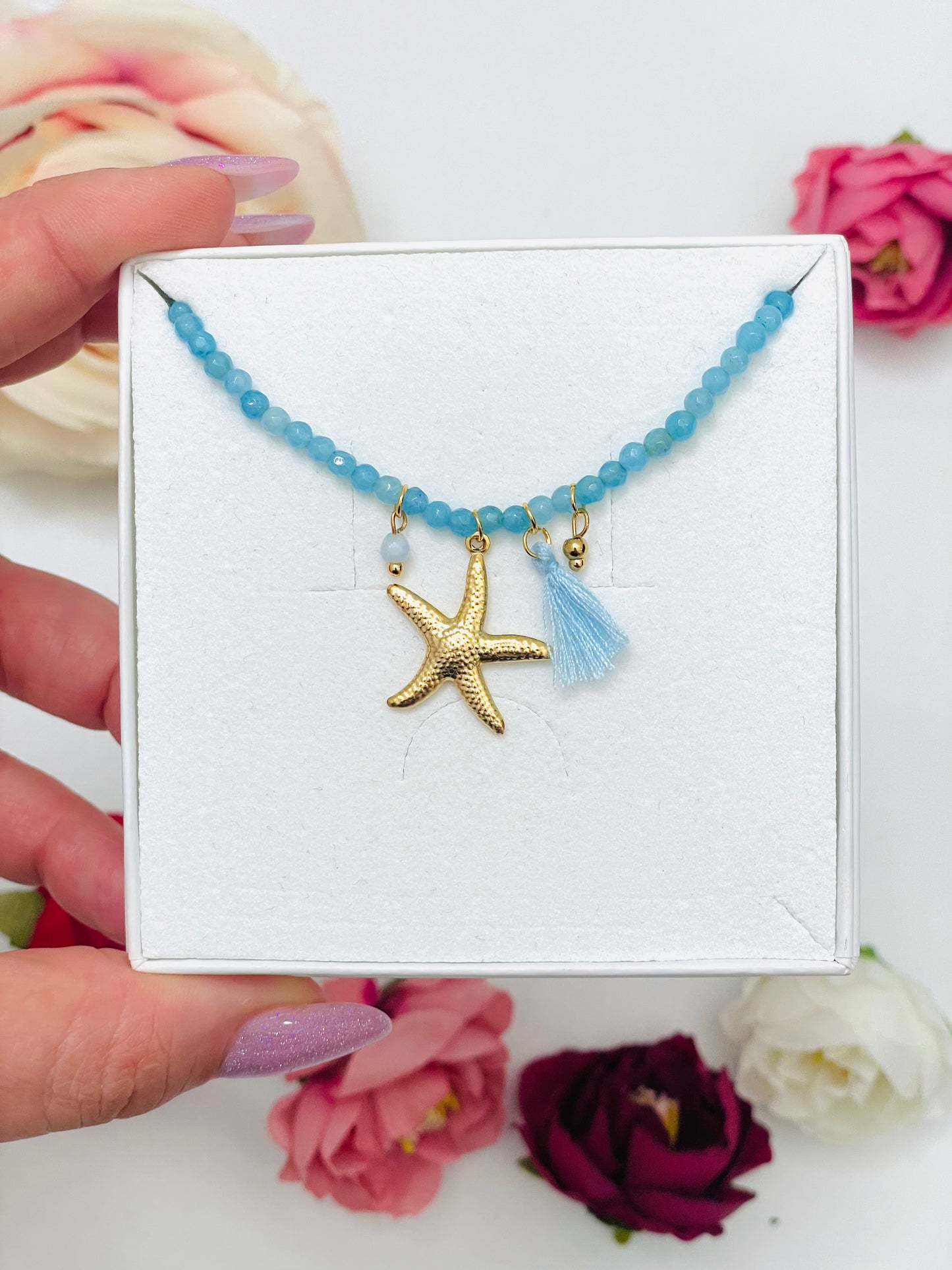 STARFISH TASSEL NECKLACE