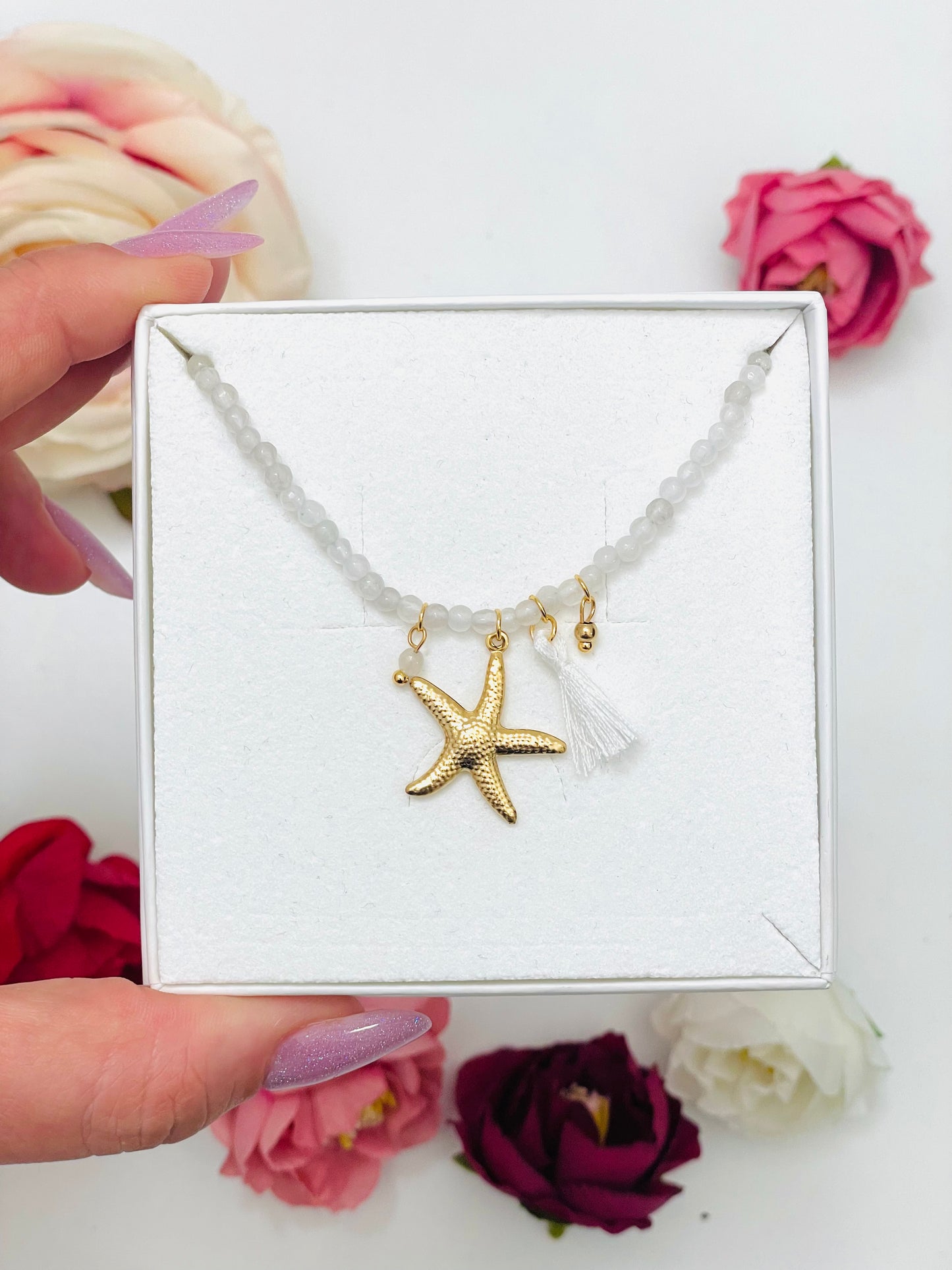 STARFISH TASSEL NECKLACE