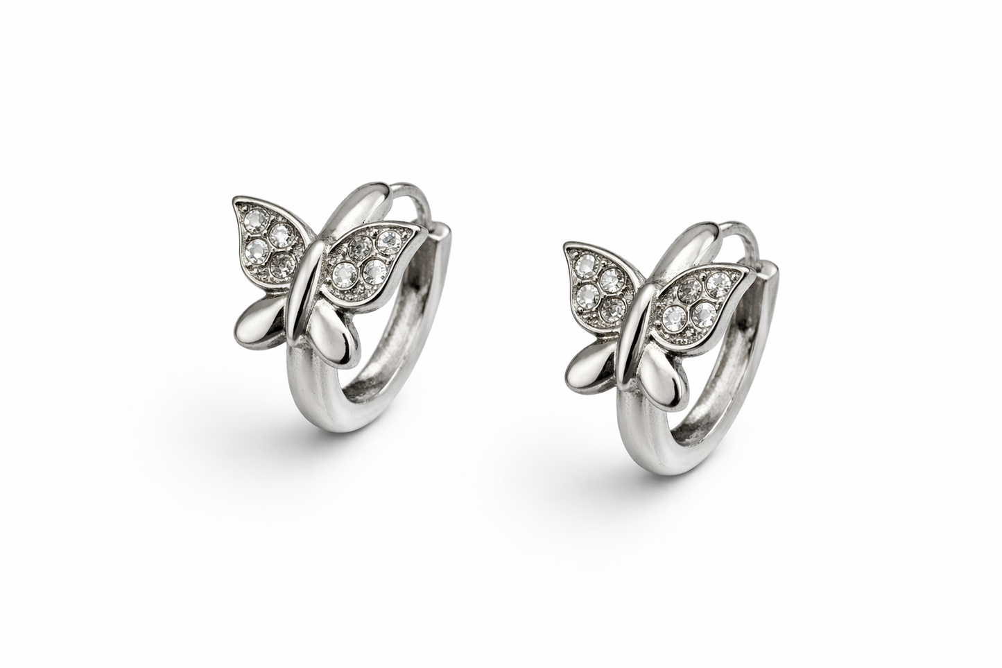 ORECCHINI HOOPS FARFALLA